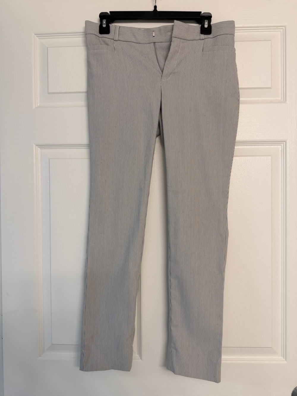 Banana Republic Light Gray Straight-Leg Jeans